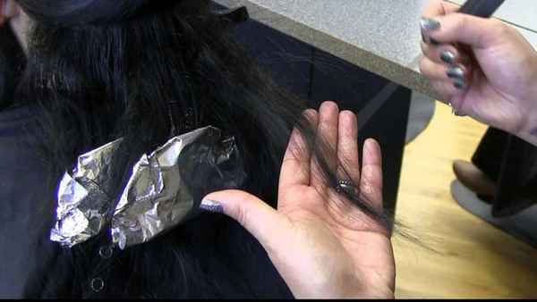 Брондирование (омбре) на темные волосы, черные волосы 