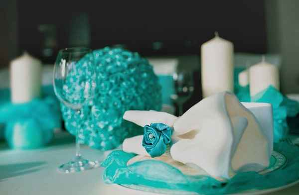 Свадьба в бирюзовом цвете 