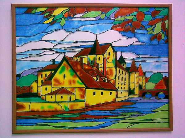 Роспись по стеклу: точечная, акриловыми красками, своими руками 