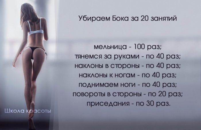 Диета и упражнения: убираем жир с боков и живота 