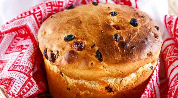 Пасхальный кулич с клюквой, пошаговый рецепт с фото