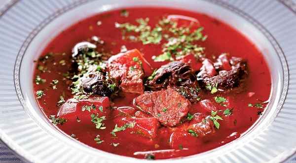 Борщ с черносливом, пошаговый рецепт с фото