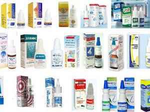 Капли в нос при аллергическом рините (сосудосуживающие, антигистаминные)