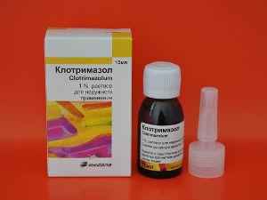 Клотримaзoл: капли в ухо, раствор для полости рта, инструкция