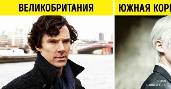 Как выглядят 10 культовых сериалов в разных странах