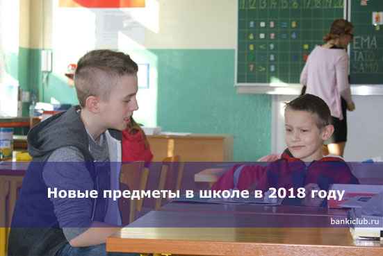 Новые предметы в школе в 2020 году