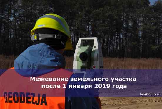 Межевание земельного участка после 1 января 2020 года